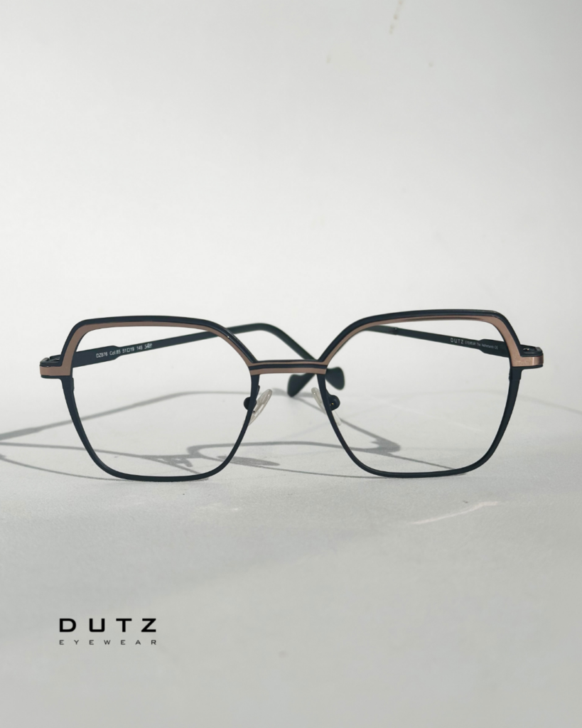 Okulary damskie, Dutz krztaltowe, czarne miedziane.